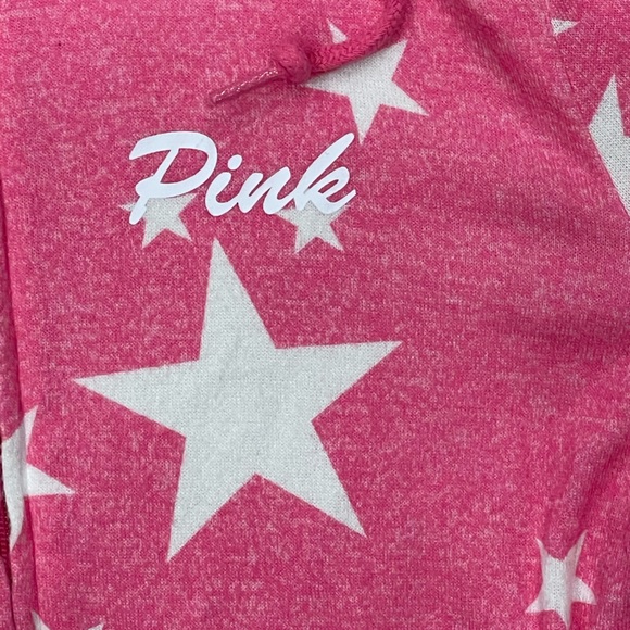 Victoria’s Secret Pink bright pink full zip with star print jacket/sweatshirt - Picture 3 of 5
